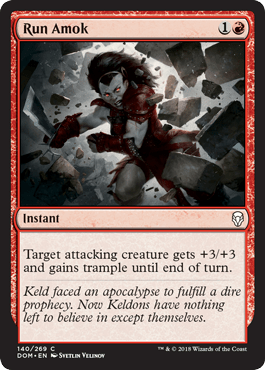 Run Amok (Dominaria) Near Mint - Nick Nack's Full Frontal Attack