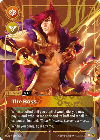 Sett The Boss (Origins) Near Mint Foil - Nick Nack's Full Frontal Attack