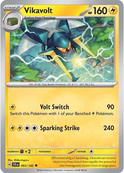 Vikavolt (SV07: Stellar Crown) Near Mint Reverse Holofoil