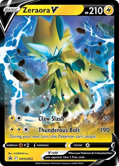 Zeraora V - SWSH263 (SWSH: Sword & Shield Promo Cards) Near Mint Holofoil