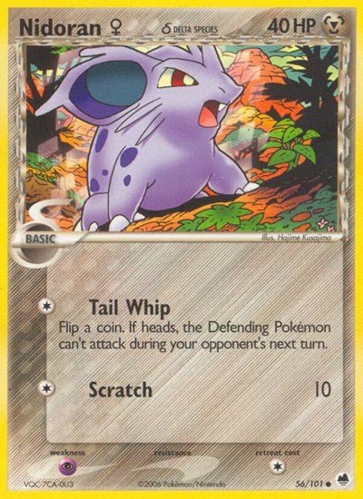 Nidoran F (Delta Species) (Dragon Frontiers) Light Play - Nick Nack's Full Frontal Attack