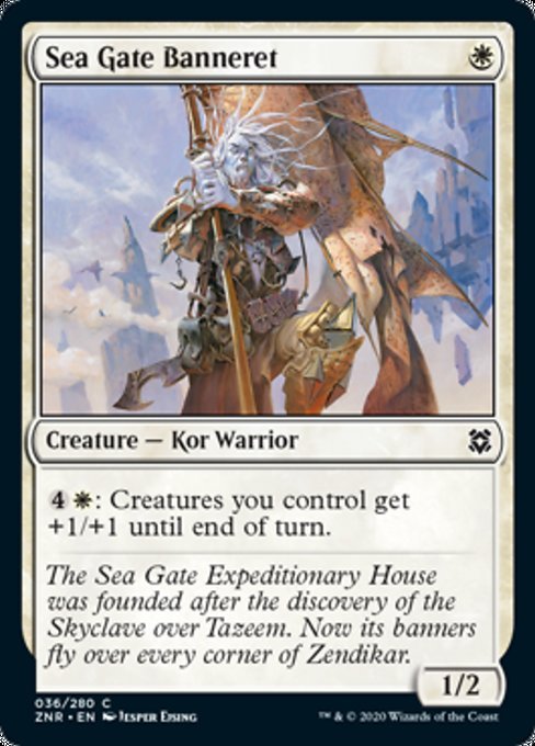 Sea Gate Banneret (Zendikar Rising) Near Mint - Nick Nack's Full Frontal Attack