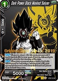 Dark Power Black Masked Saiyan (Origins 2019) (BT5-112_PR) [Tarjetas de promoción del torneo] 