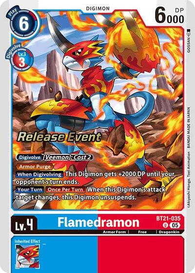 Flamedramon (World Convergence Release Event Cards) Near Mint Foil