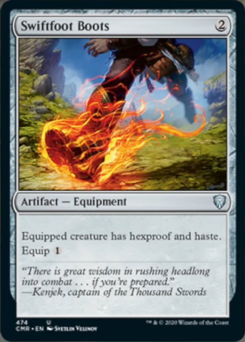 Swiftfoot Boots (Commander 2020 Commander Legends) Near Mint - Nick Nack's Full Frontal Attack