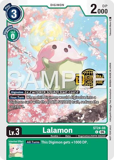 Lalamon (Welcome Tamers Pack Vol.2) (Starter Deck 24: Data Squad Release Event Cards) Near Mint Foil