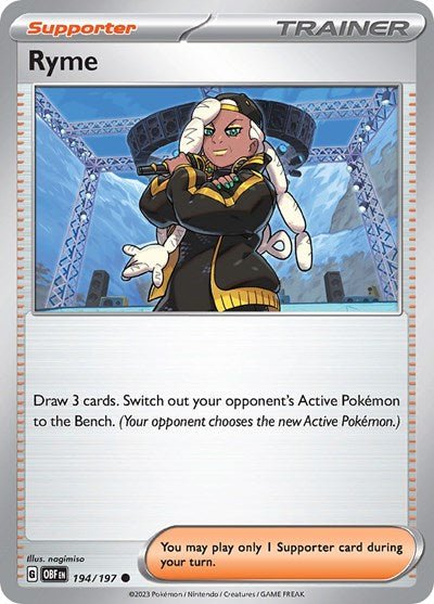 Ryme (Scarlet and Violet: Obsidian Flames) Near Mint - Nick Nack's Full Frontal Attack