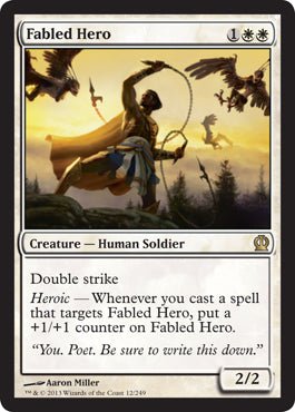 Fabled Hero (Theros) Near Mint - Nick Nack's Full Frontal Attack
