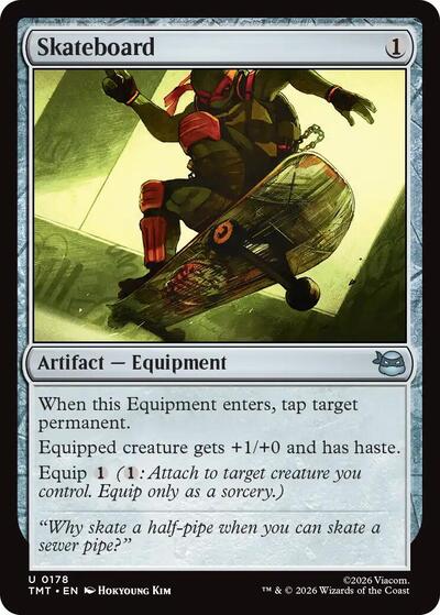 Skateboard (Teenage Mutant Ninja Turtles) Near Mint Foil