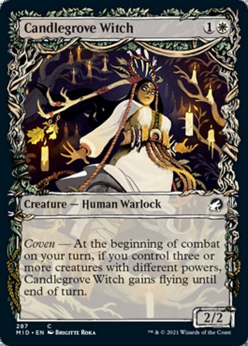 Candlegrove Witch (Showcase) (Innistrad: Midnight Hunt) Near Mint - Nick Nack's Full Frontal Attack