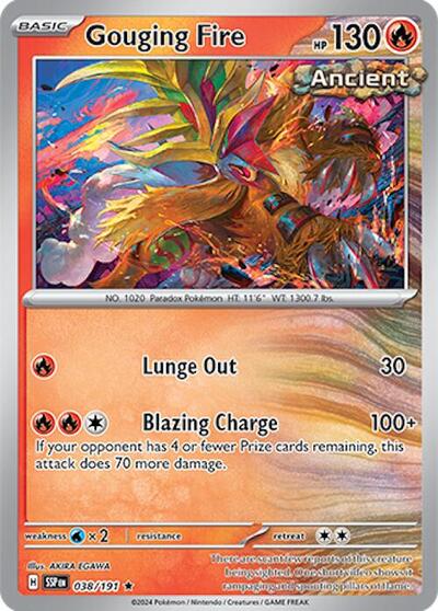 Gouging Fire (SV08: Surging Sparks) Near Mint Holofoil