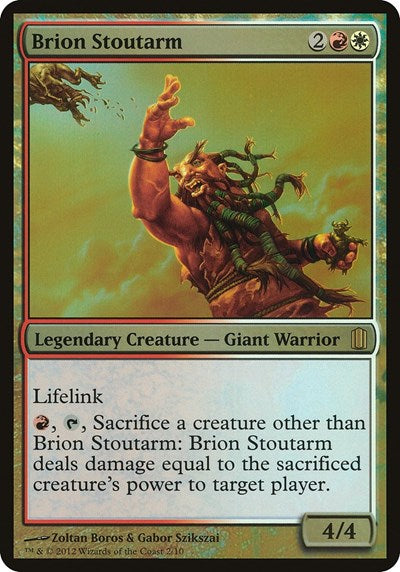 Brion Stoutarm (Commander's Arsenal) (Oversize Cards) Near Mint Foil