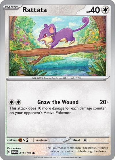 Rattata (Scarlet and Violet: 151) Near Mint