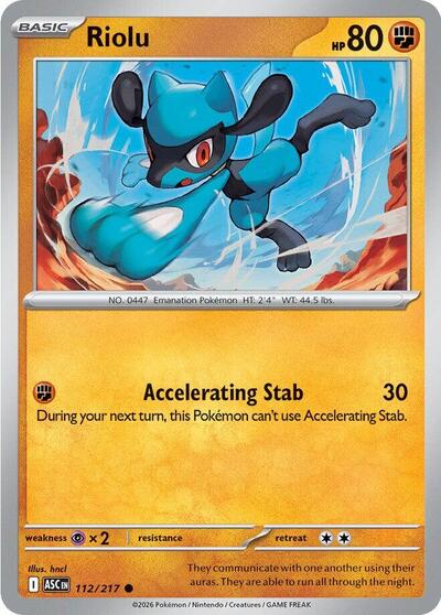 Riolu (ME: Ascended Heroes) Near Mint - Nick Nack's Full Frontal Attack