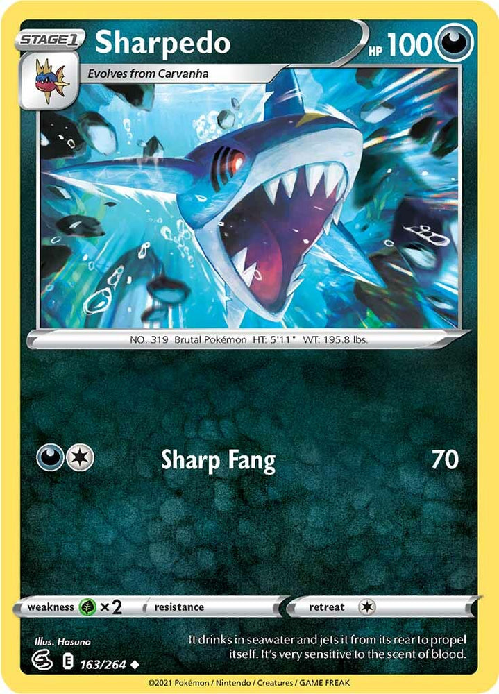 Sharpedo (163/264) [Espada y escudo: Golpe de fusión] 