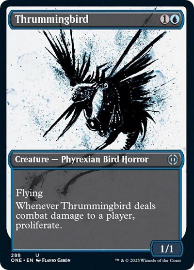Thrummingbird (Showcase) (Phyrexia: All Will Be One) Near Mint - Nick Nack's Full Frontal Attack