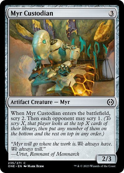 Myr Custodian (Phyrexia: All Will Be One) Near Mint - Nick Nack's Full Frontal Attack