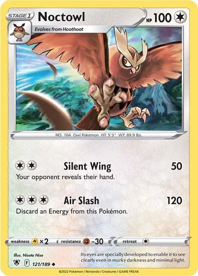 Noctowl (SWSH10: Astral Radiance) Near Mint - Nick Nack's Full Frontal Attack
