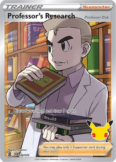 Professor's Research (Full Art) (Celebrations) Near Mint Holofoil