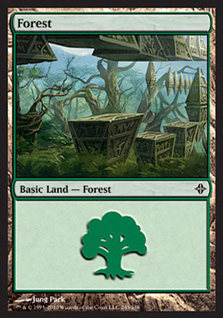 Forest (245) (Rise of the Eldrazi) Light Play