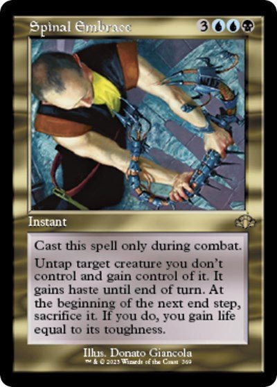 Spinal Embrace (Retro Frame) (Dominaria Remastered) Near Mint - Nick Nack's Full Frontal Attack