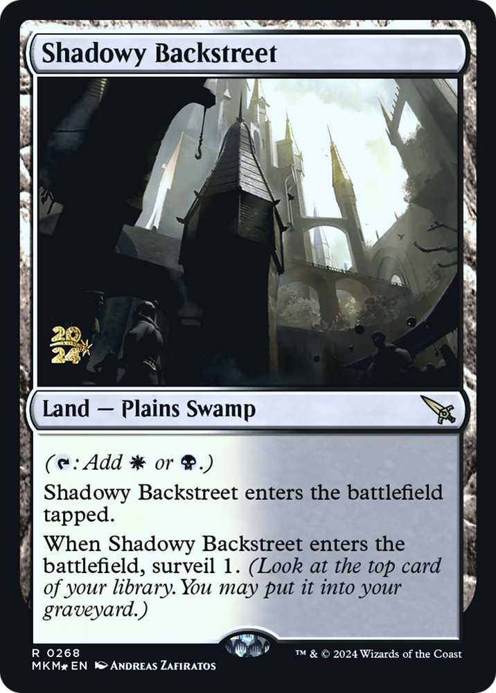 Shadowy Backstreet [Murders at Karlov Manor Prerelease Promos]