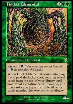 Thicket Elemental (Invasion) Medium Play - Nick Nack's Full Frontal Attack