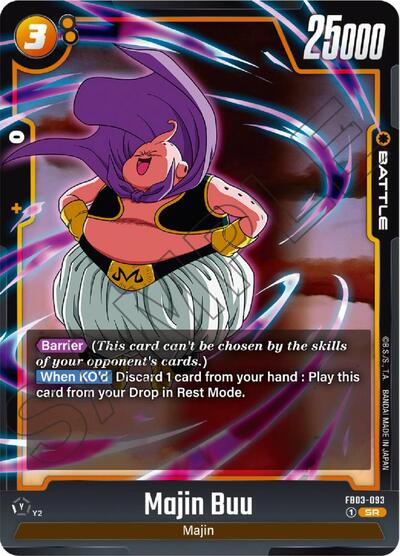 Majin Buu (Raging Roar) Near Mint Holofoil - Nick Nack's Full Frontal Attack
