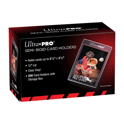 1/2" Lip Semi - Rigid Card Holders (200ct) for Standard Size Cards - Nick Nack's Full Frontal Attack