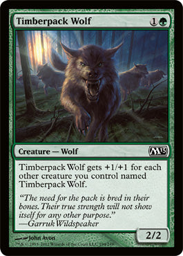 Timberpack Wolf (Magic 2013 Core Set) Light Play