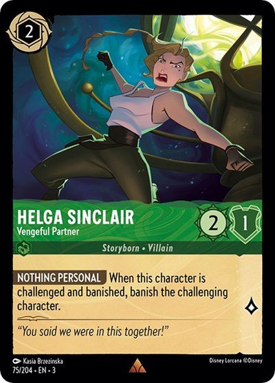 Helga Sinclair - Vengeful Partner (Into the Inklands) Near Mint - Nick Nack's Full Frontal Attack