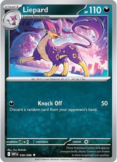 Liepard (SV: White Flare) Near Mint Reverse Holofoil - Nick Nack's Full Frontal Attack