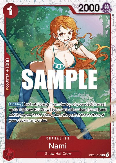 Nami OP01-016 (Ultra Deck: The Three Captains) (One Piece Promotion Cards) Near Mint Foil