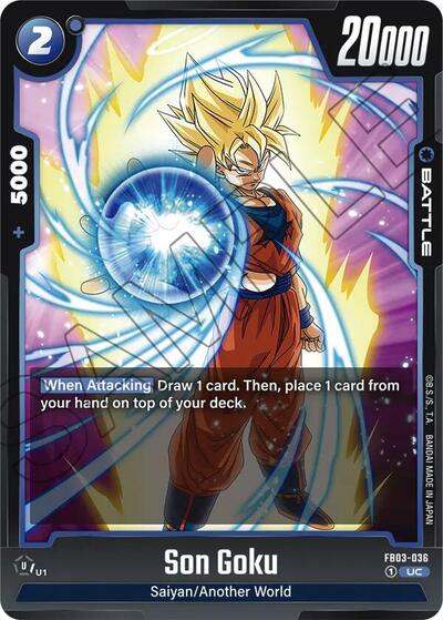 Son Goku FB03-036 (Raging Roar) Near Mint