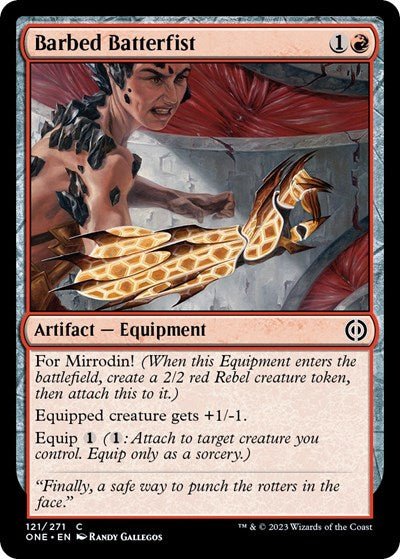 Barbed Batterfist (Phyrexia: All Will Be One) Near Mint - Nick Nack's Full Frontal Attack