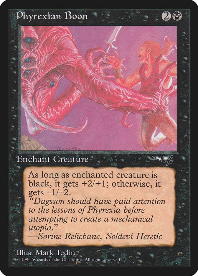 Phyrexian Boon (Man Held Aloft)