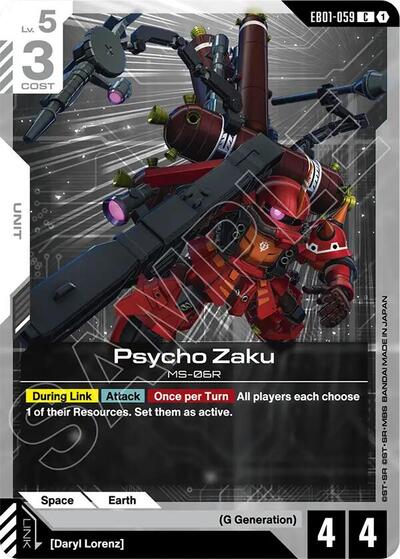Psycho Zaku (Eternal Nexus) Near Mint