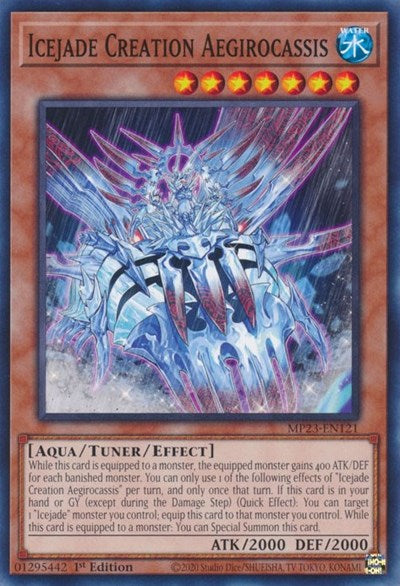 Icejade Creation Aegirocassis (25th Anniversary Tin: Dueling Heroes Mega Pack) Light Play 1st Edition