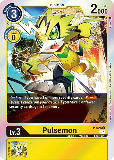 Pulsemon P-028 (Resurgence Booster Reprint) (Resurgence Booster) Near Mint Foil
