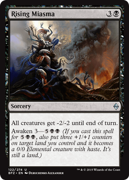 Rising Miasma (Battle for Zendikar) Near Mint - Nick Nack's Full Frontal Attack