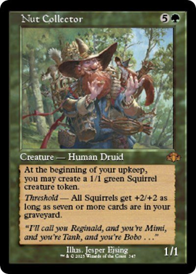 Nut Collector (Retro Frame) (Dominaria Remastered) Near Mint - Nick Nack's Full Frontal Attack
