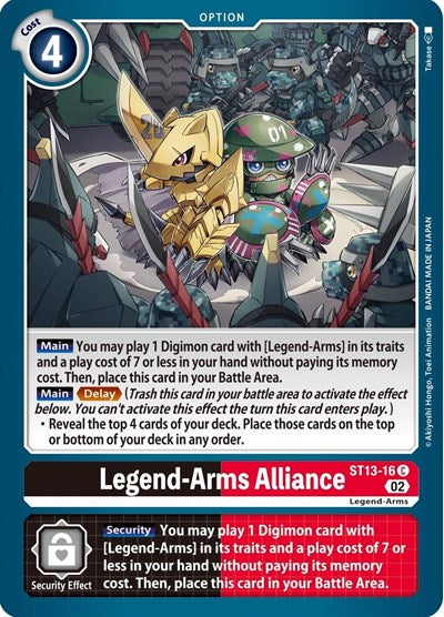 Legend-Arms Alliance (Starter Deck 13: Ragnaloardmon) Near Mint