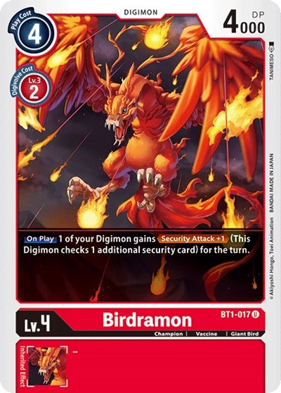 Birdramon BT1-017 (Release Special Booster) Near Mint