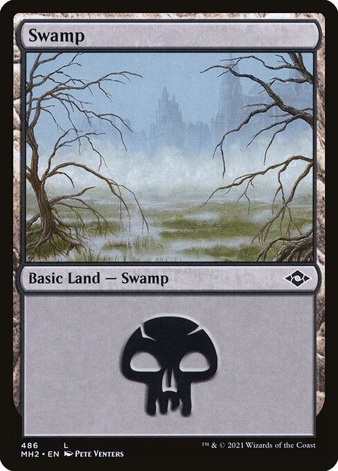 Swamp (486) (Foil Etched) (Modern Horizons 2) Near Mint Foil - Nick Nack's Full Frontal Attack