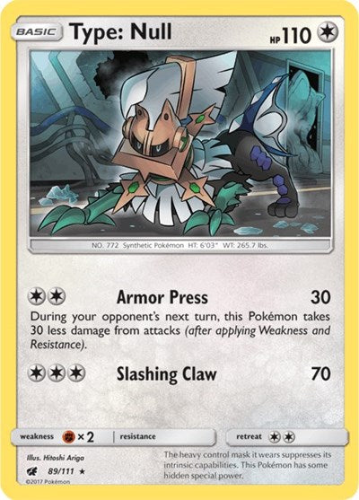 Type: Null (SM - Crimson Invasion) Medium Play Holofoil