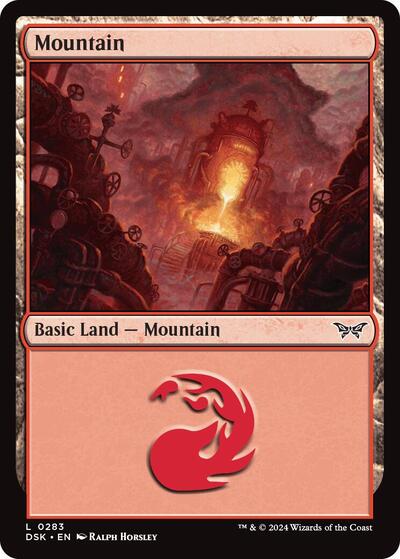 Mountain (0283) (Duskmourn: House of Horror) Near Mint Foil