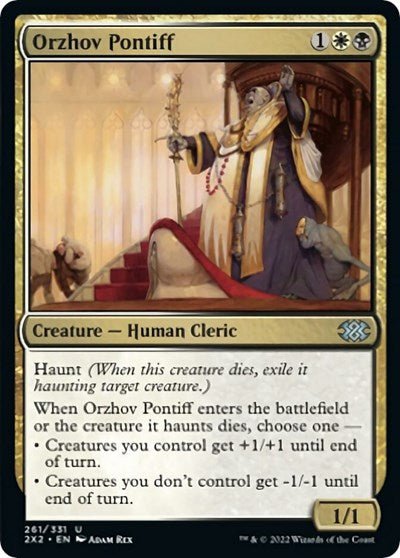 Orzhov Pontiff (Double Masters 2022) Near Mint Foil - Nick Nack's Full Frontal Attack