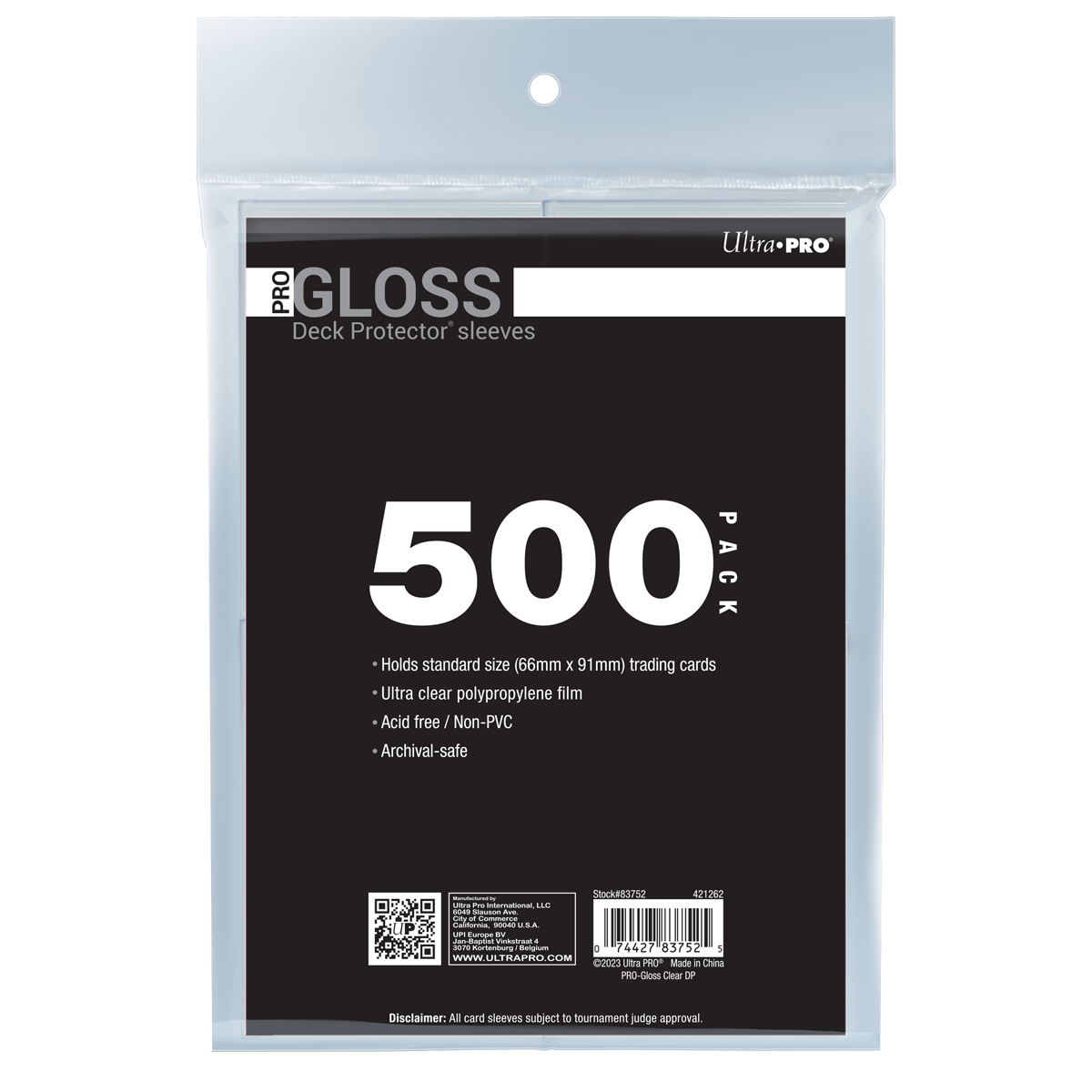 PRO-Gloss Standard Deck Protector Sleeves Bundle (500ct)