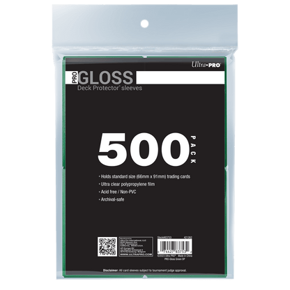 PRO-Gloss Standard Deck Protector Sleeves Bundle (500ct)