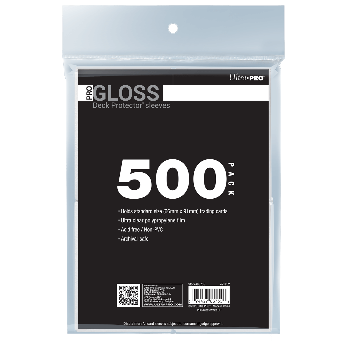 PRO-Gloss Standard Deck Protector Sleeves Bundle (500ct)